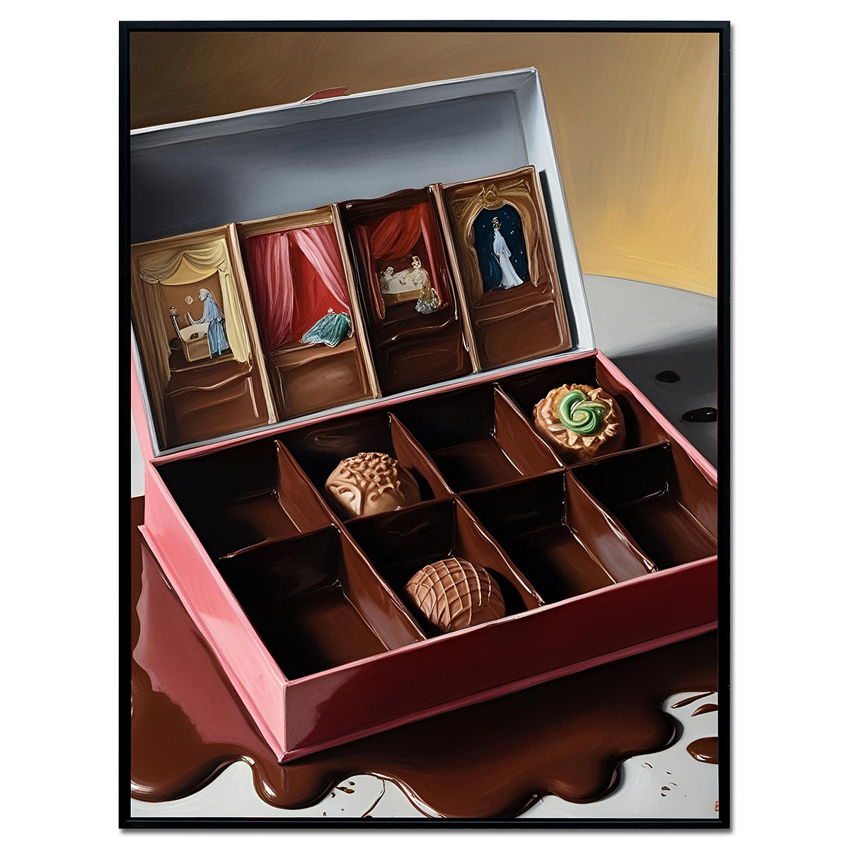 Theatrical Indulgence - Framed Wall Art (113cm x 85cm)