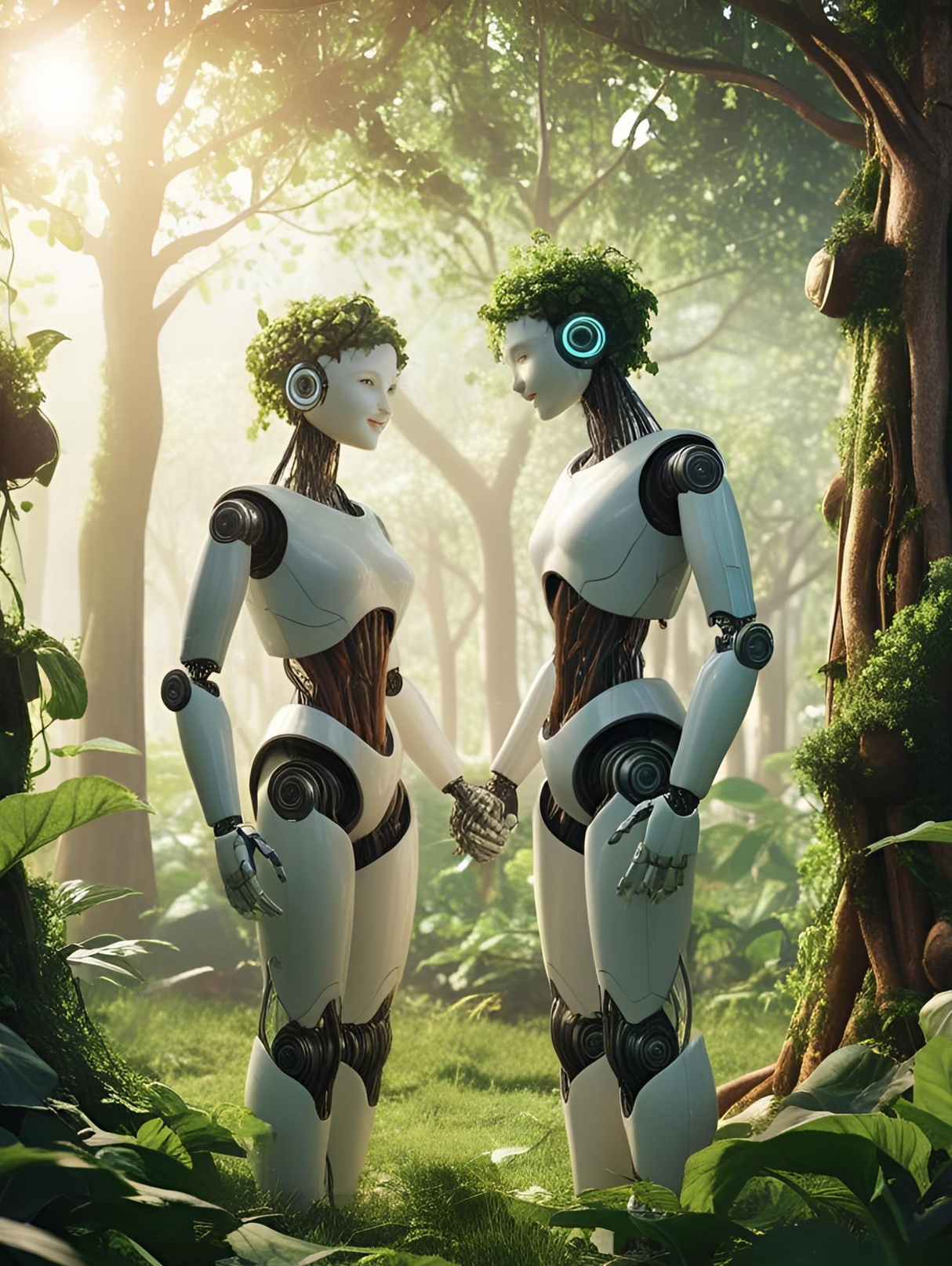 Future Eden - Framed Wall Art (113cm x 85cm)