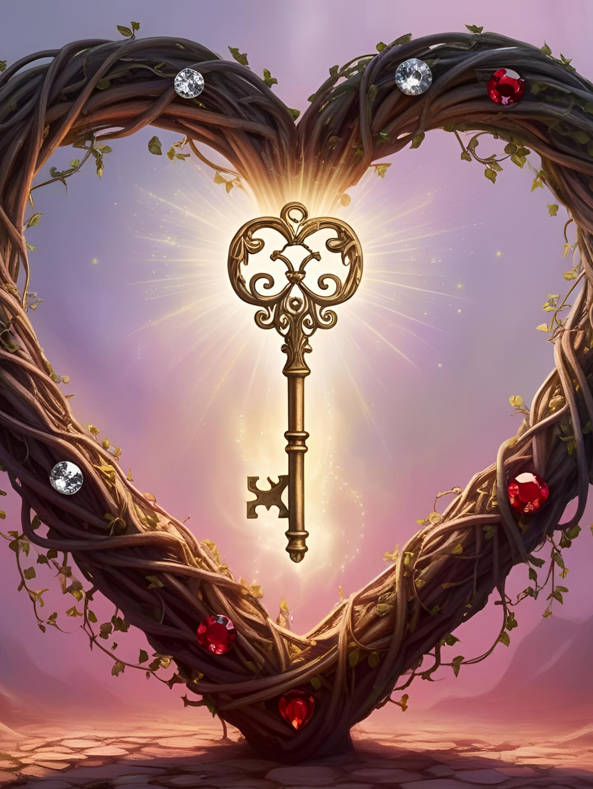 Heart of Secrets - Framed Wall Art (113cm x 85cm)