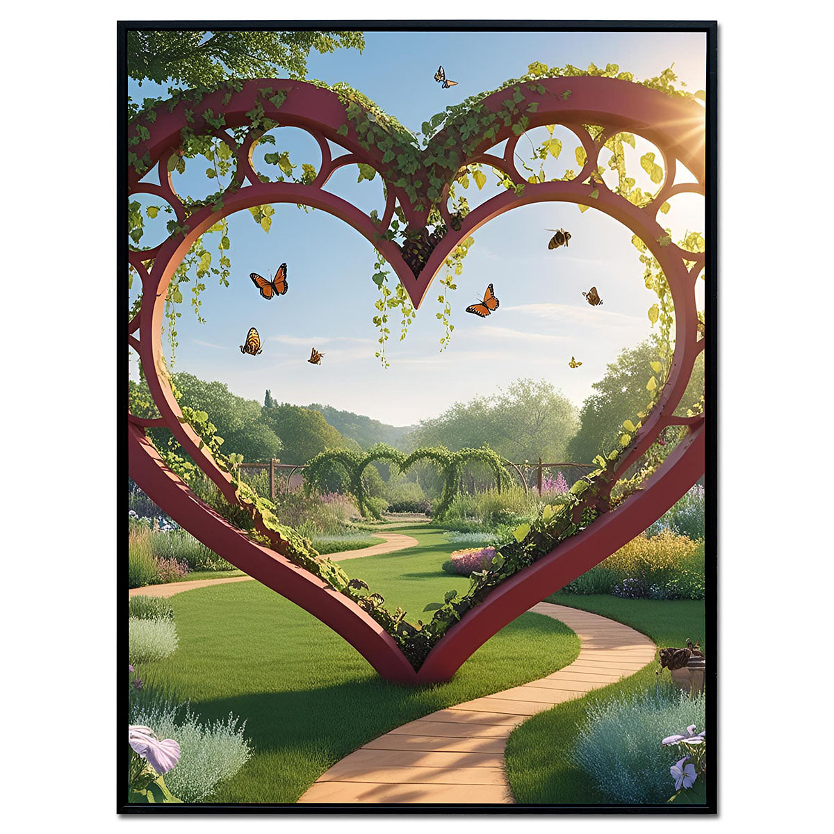 Pathway to Serenity - Framed Wall Art (113cm x 85cm)