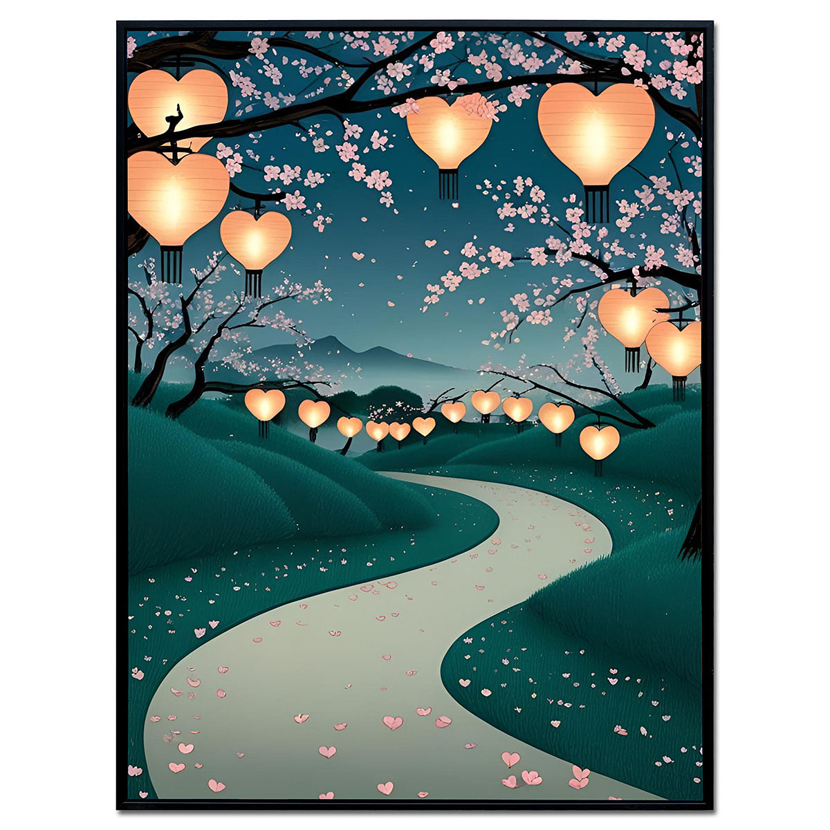 Lanterns - Framed Wall Art (113cm x 85cm)