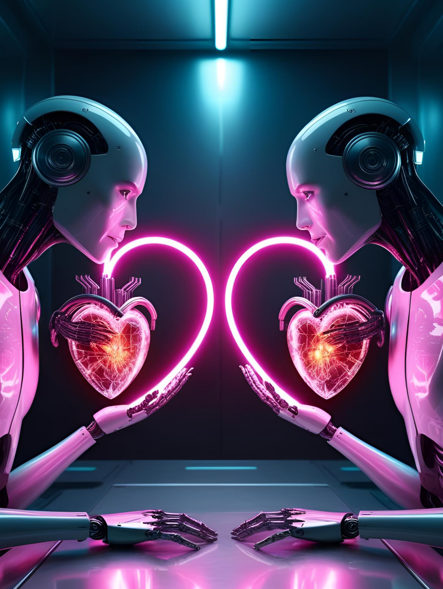 Synthetic Affection - Framed Wall Art (113cm x 85cm)