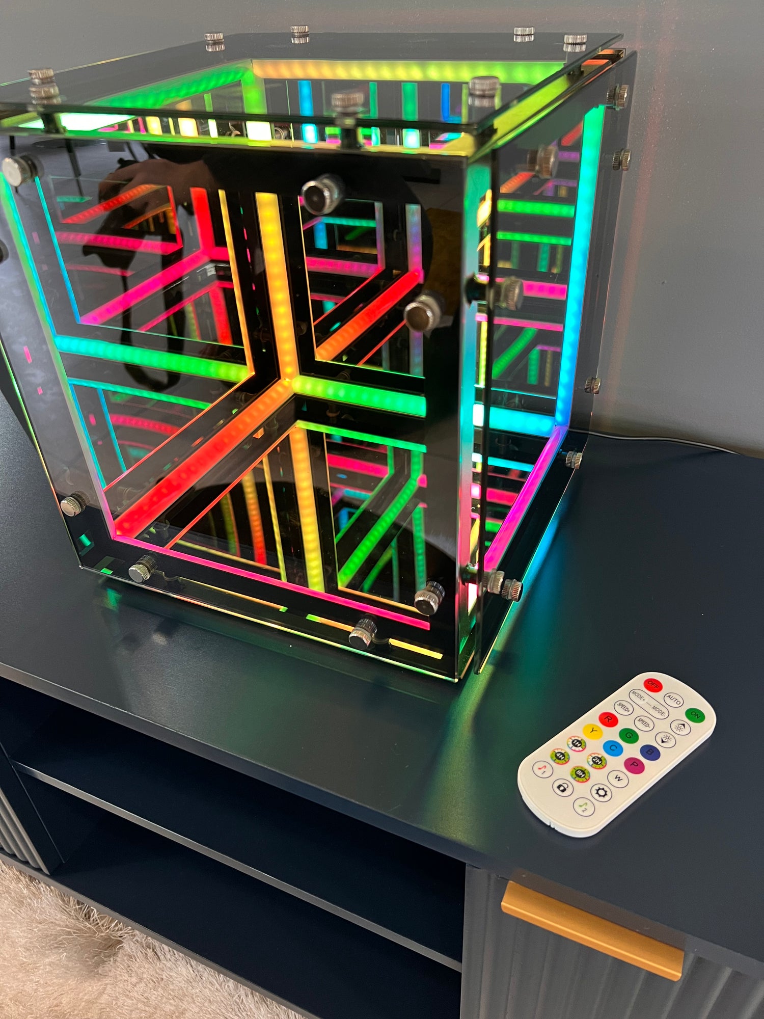 LED Atmospheric Cube Lamp