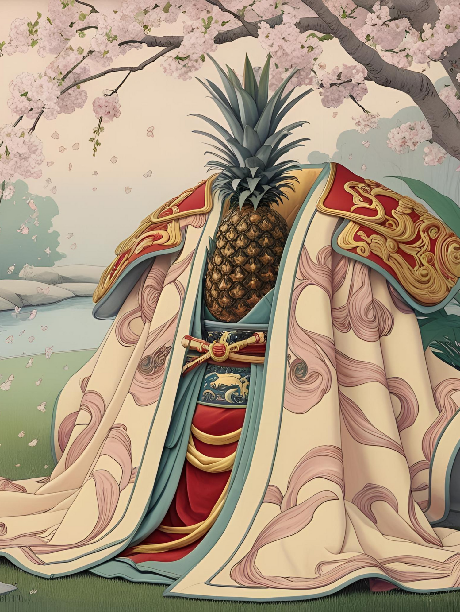 Pineapple Shogun – Framed Wall Art (113cm x 85cm)