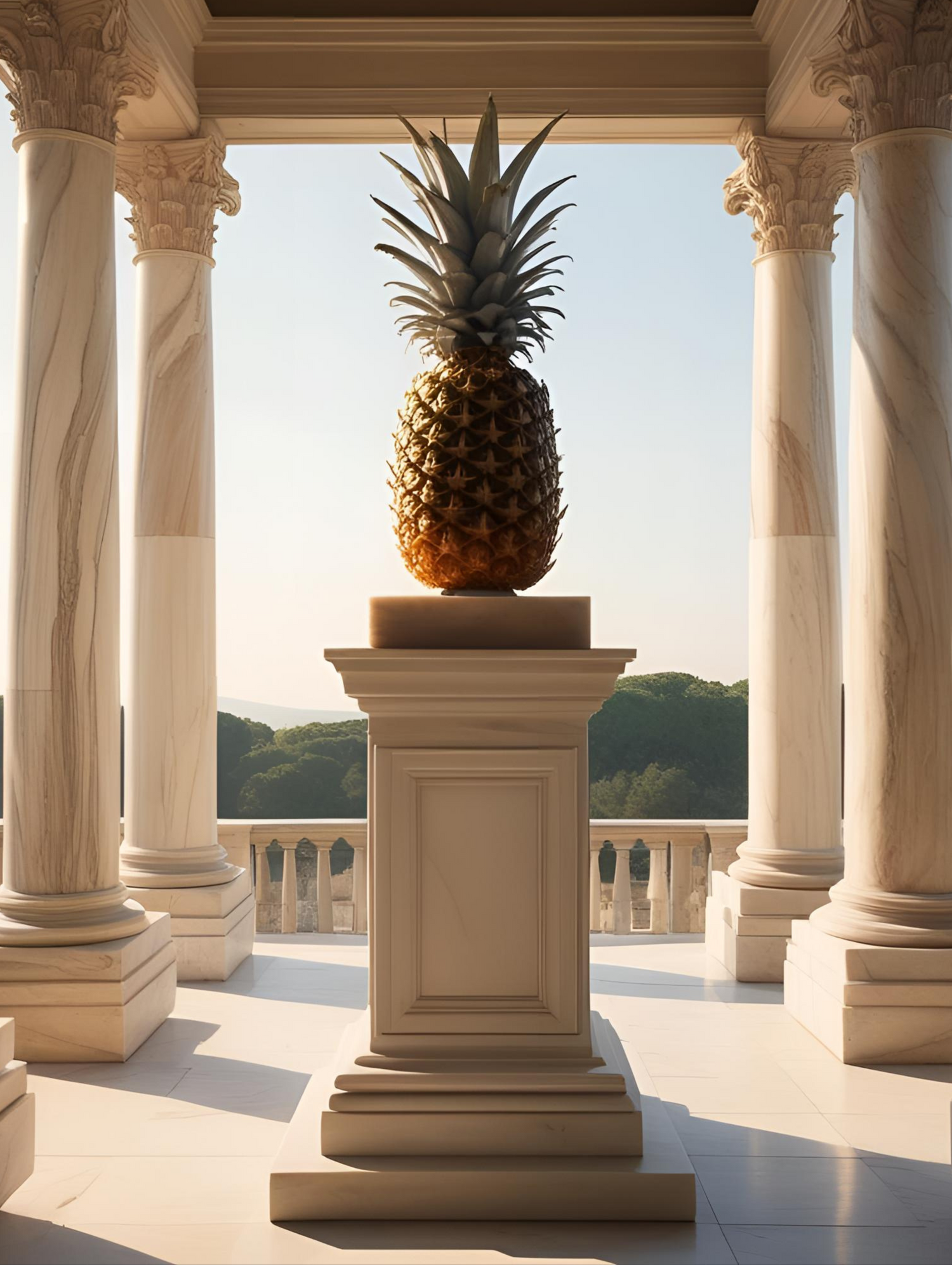 Pineapple Monument – Framed Wall Art (113cm x 85cm)