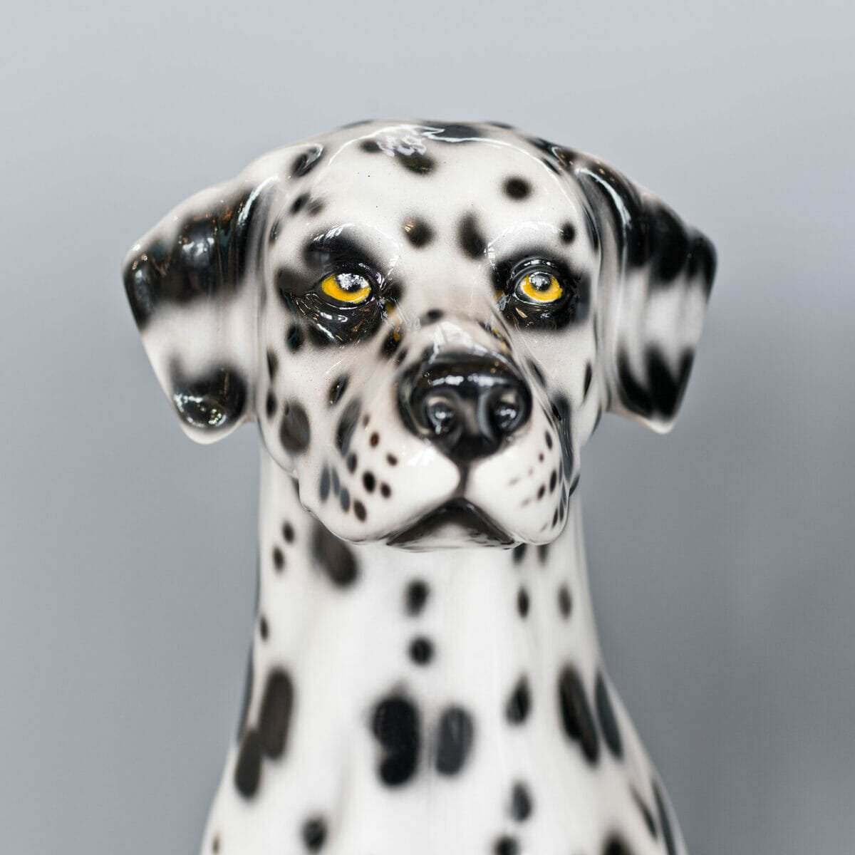 Porcelain Dalmatian Statue Up Close