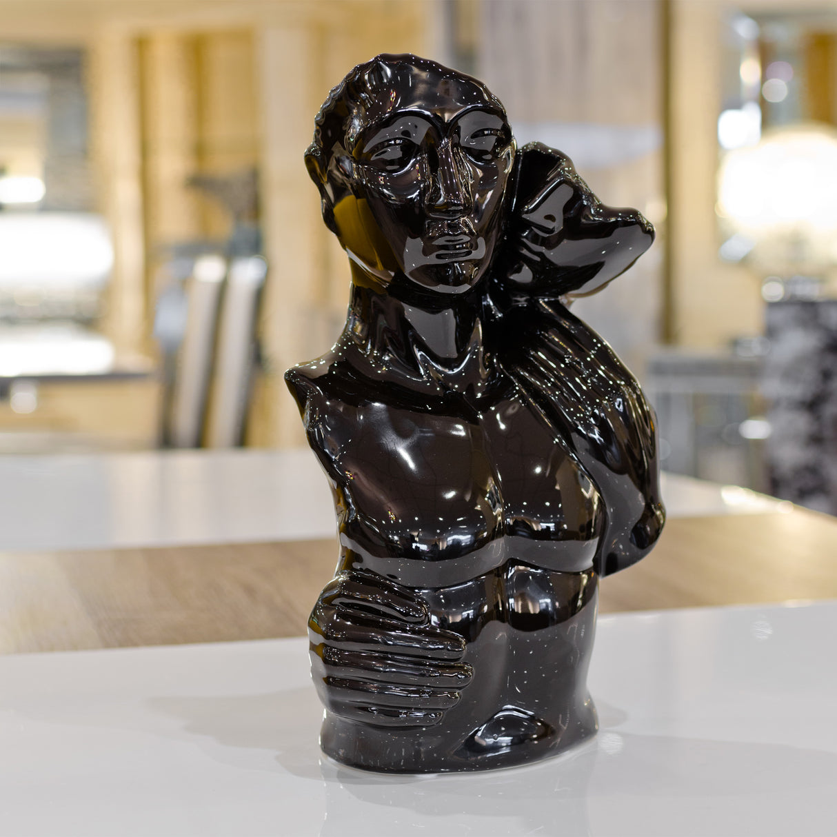 Gloss Ebony Ceramic Lovers Torso