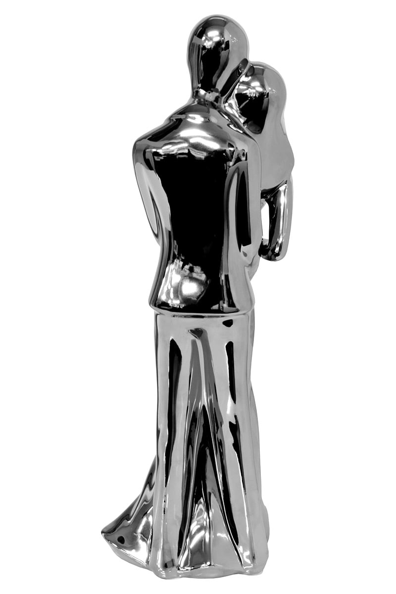 Ceramic Bride And Groom Sculptures