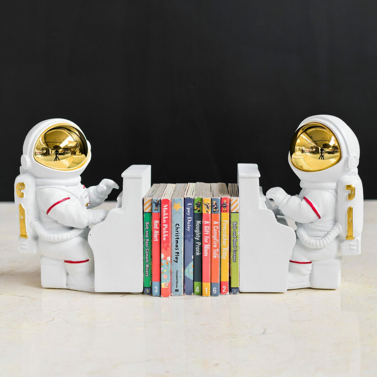 Astronaut Playing Piano Book Ends