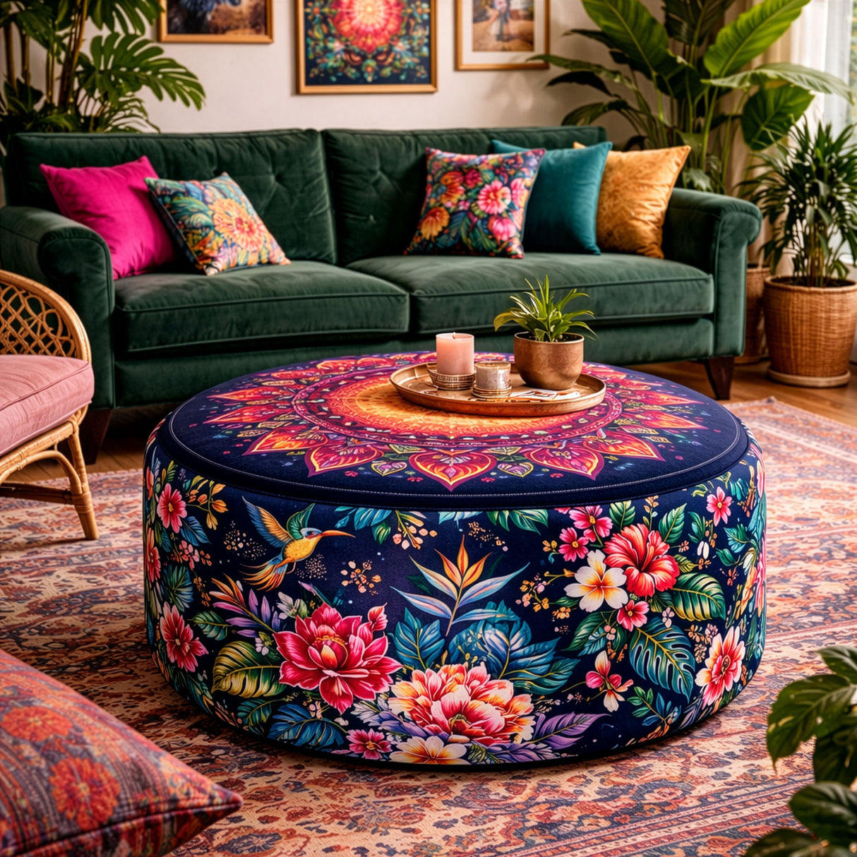 Mandala Pouffe