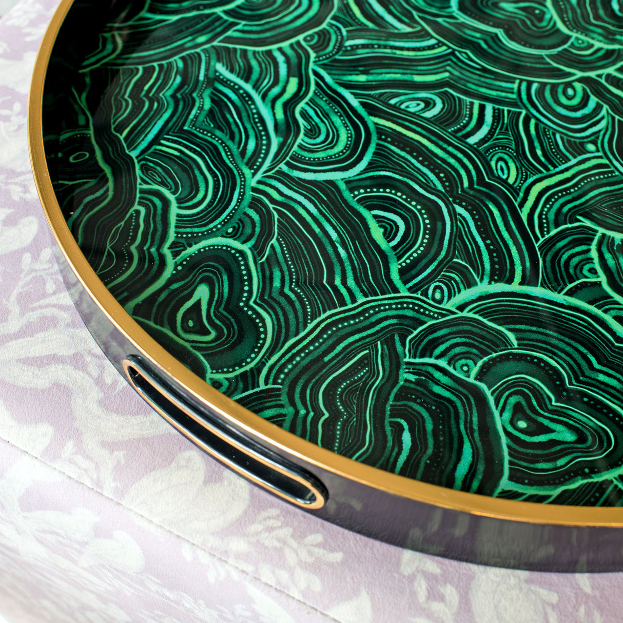 Laurence Llewelyn-Bowen Malachite Serving Tray Set