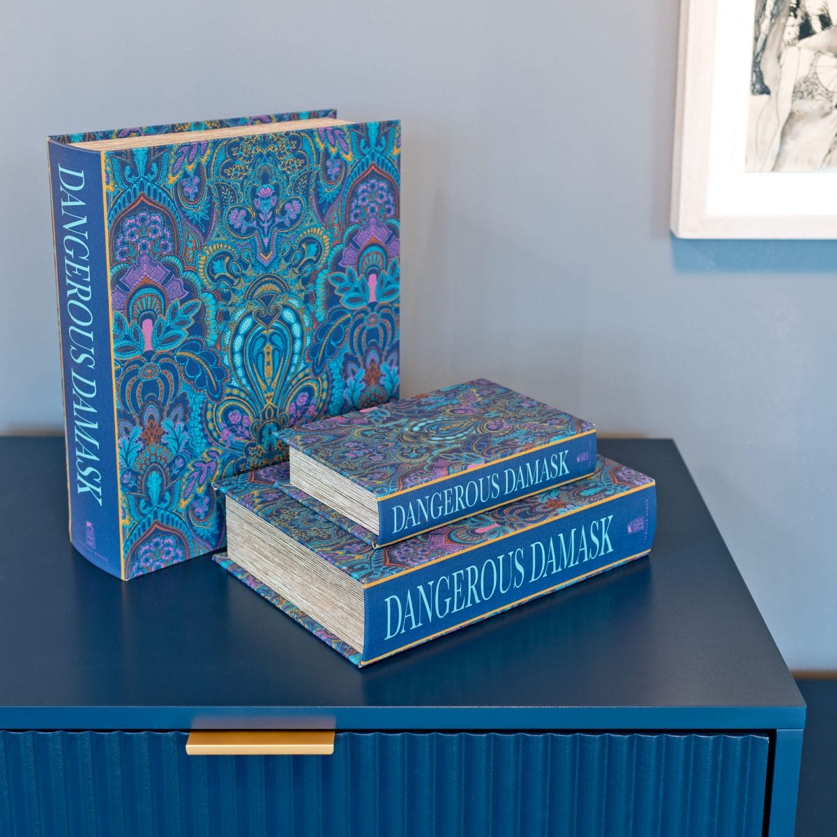 Dangerous Damask Book Box Set by Laurence Llewelyn Bowen in our Showroom