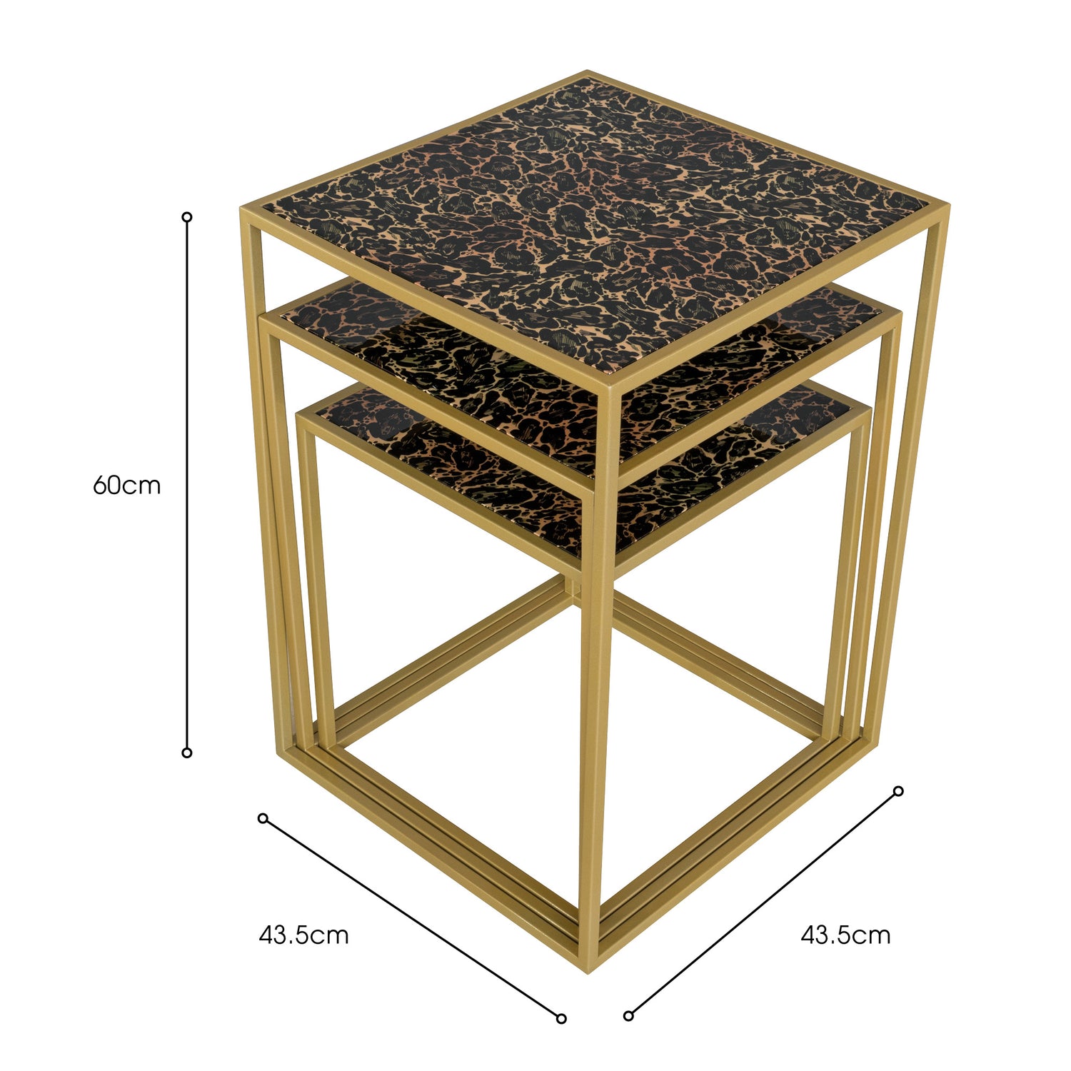Laurence Llewelyn-Bowen Roxy Leopard Nest of Tables