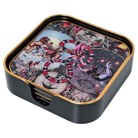 Myrtle and Mary Square Le Cirque Du Monde Coasters