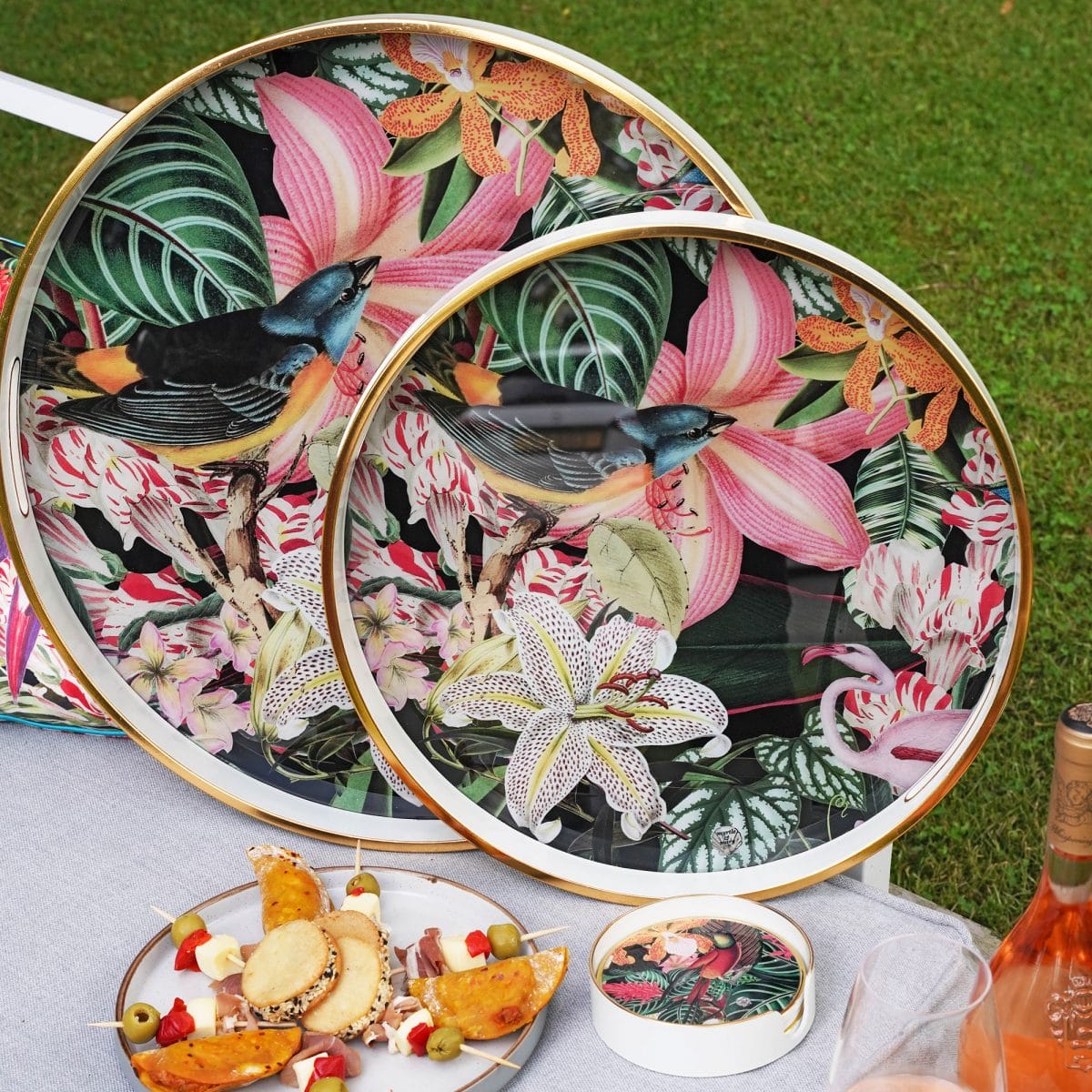 Myrtle and Mary Tropical Bomb Serving Tray Set