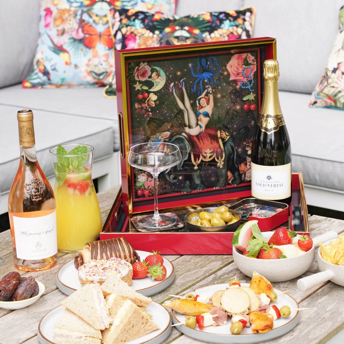 Myrtle and Mary Fifi Serving Trays Lifestyle