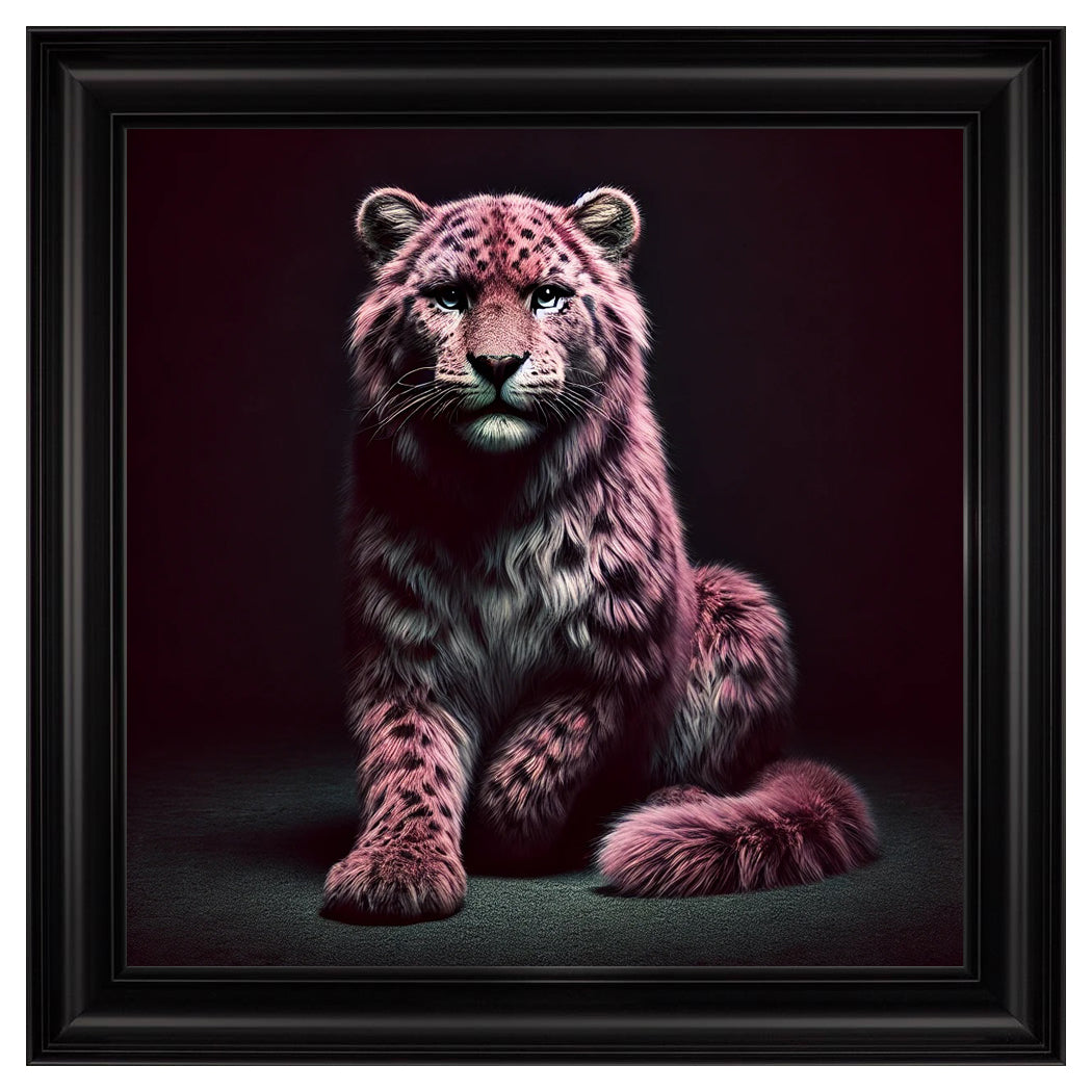 Velvet Print Framed Artwork - Feline Collection