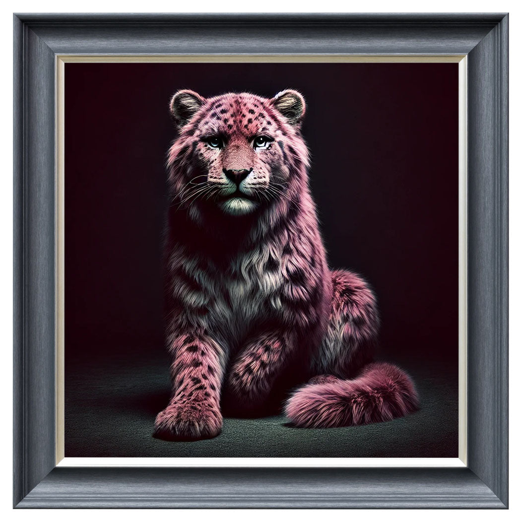 Velvet Print Framed Artwork - Feline Collection