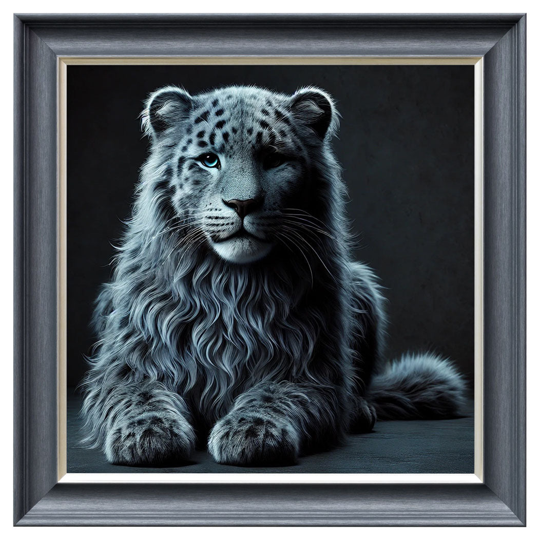 Velvet Print Framed Artwork - Feline Collection