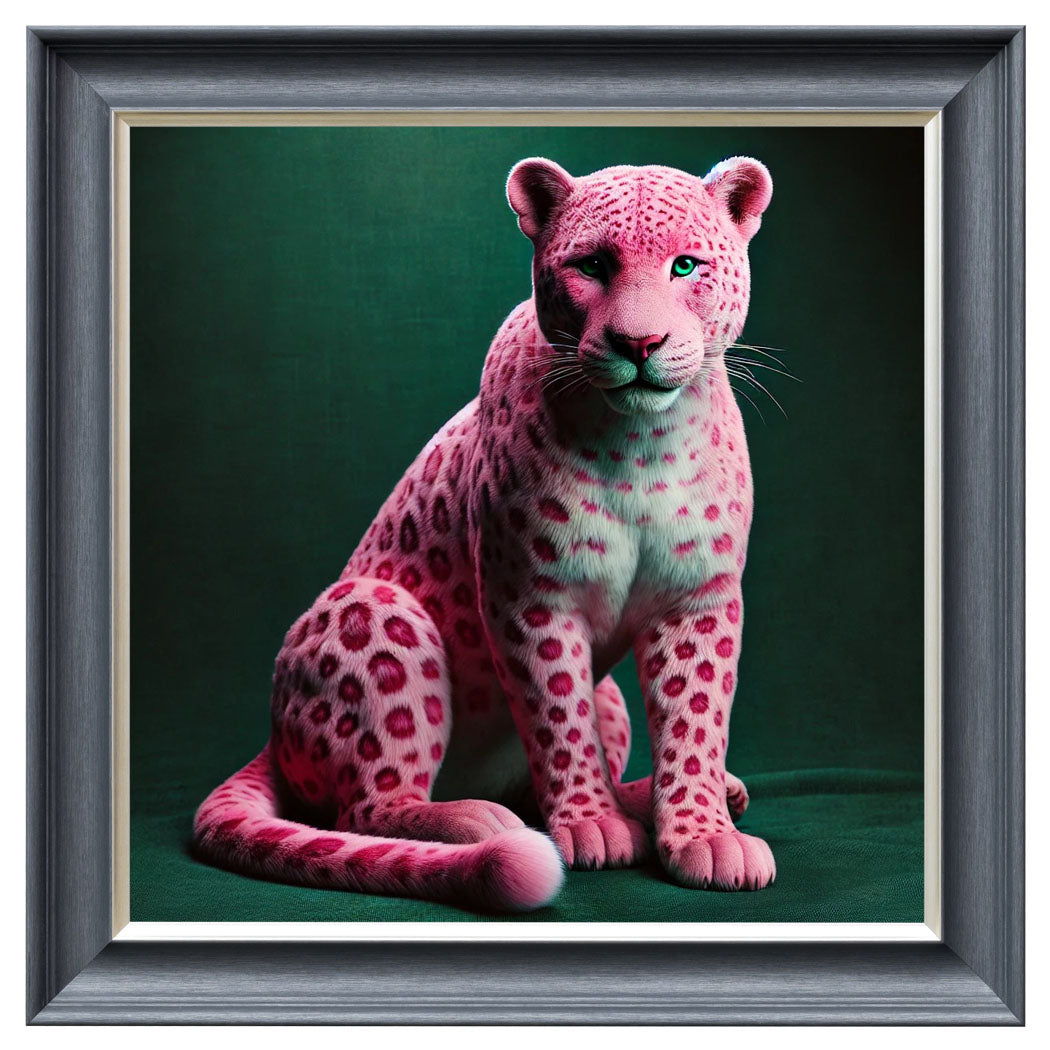 Velvet Print Framed Artwork - Feline Collection