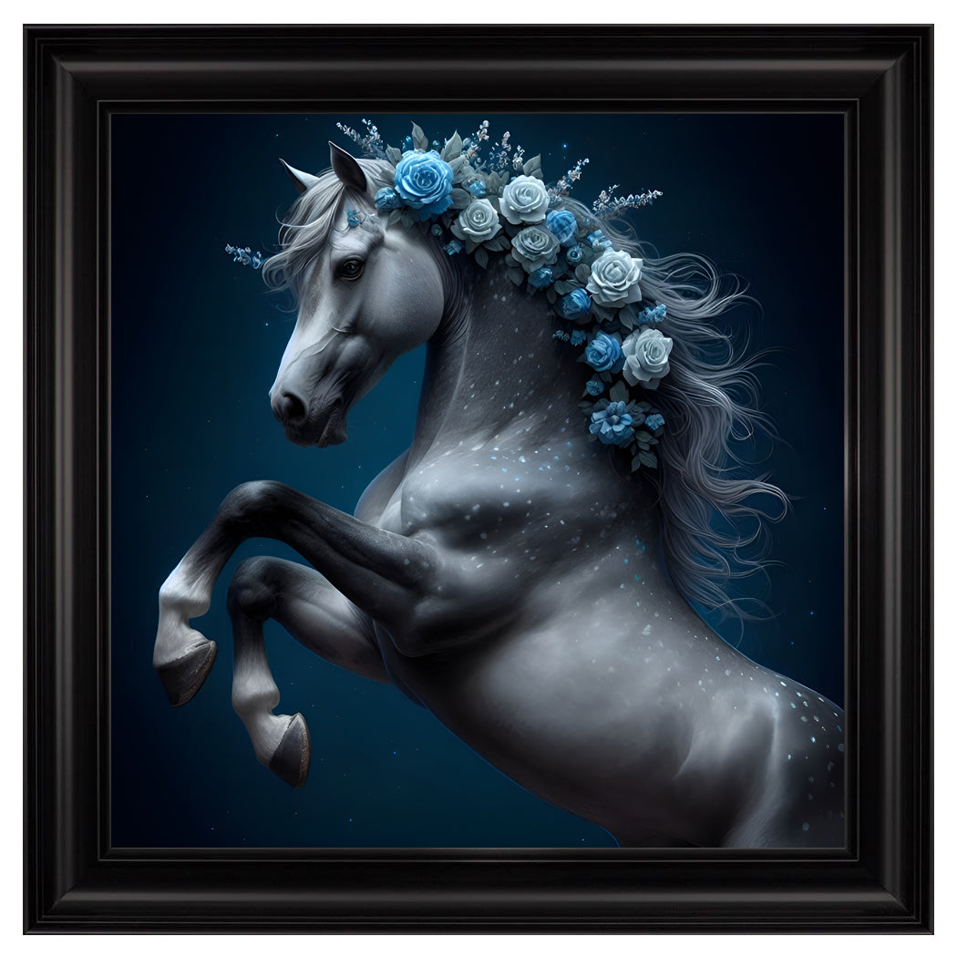 Velvet Print Framed Artwork - Animal Collection