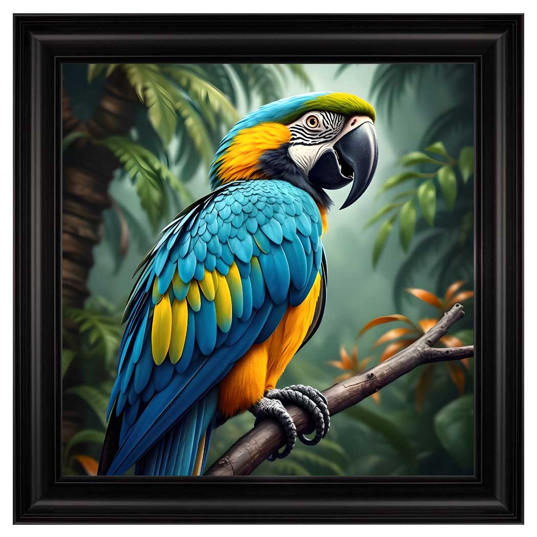 Velvet Print Framed Artwork - Animal Collection
