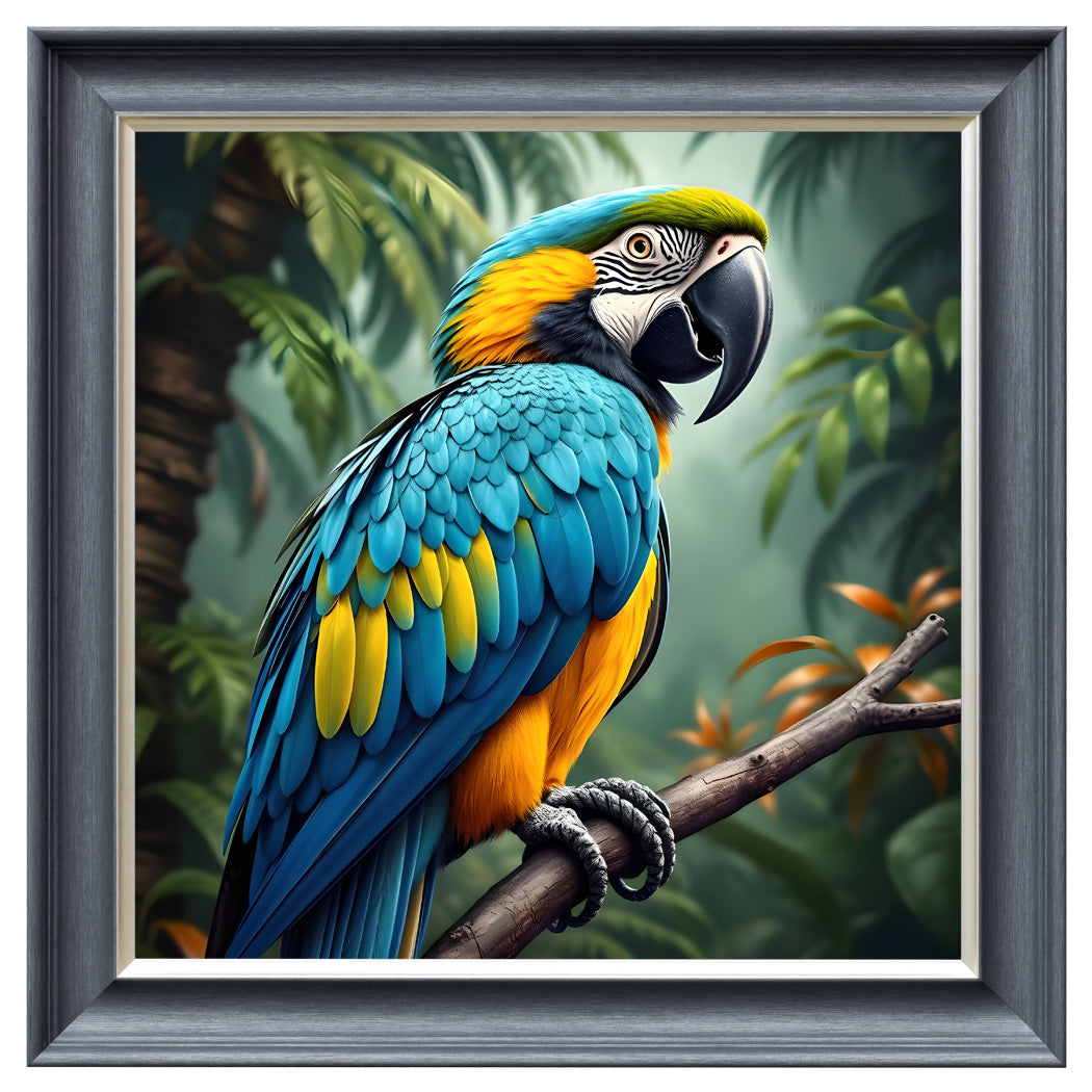 Velvet Print Framed Artwork - Animal Collection