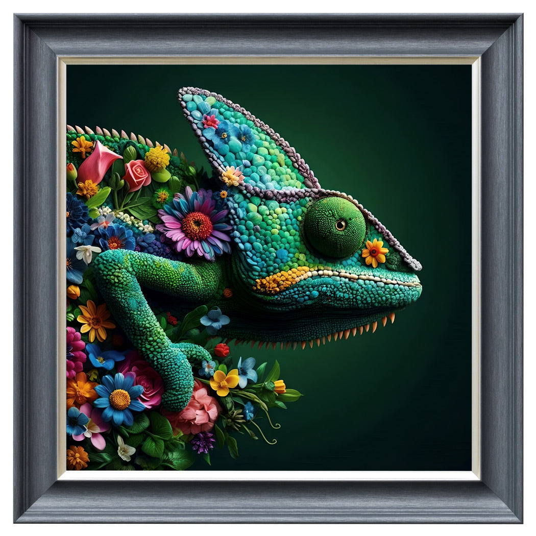 Velvet Print Framed Artwork - Animal Collection
