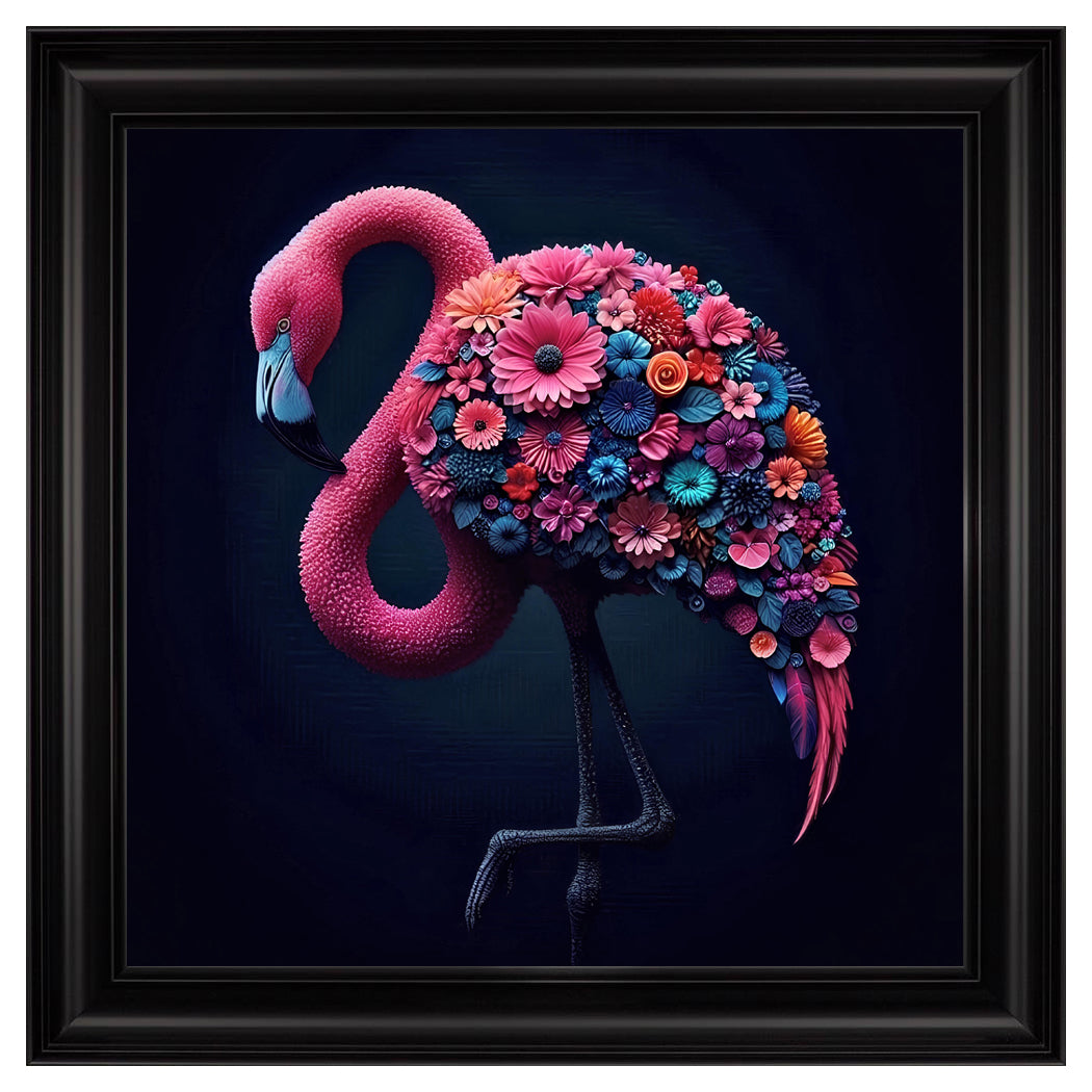 Velvet Print Framed Artwork - Animal Collection