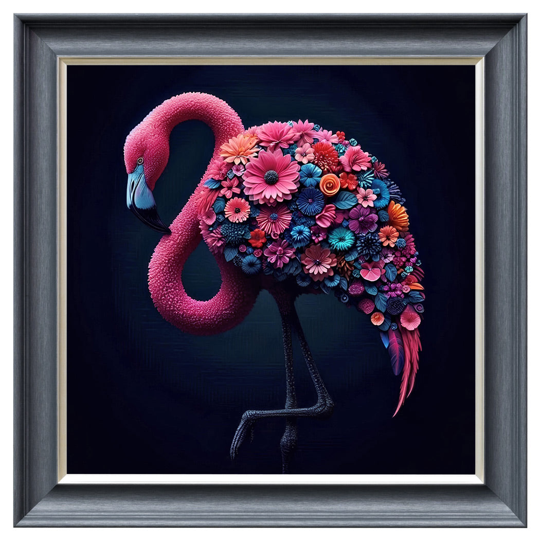 Velvet Print Framed Artwork - Animal Collection