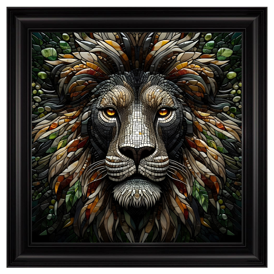 Velvet Print Framed Artwork - Animal Collection