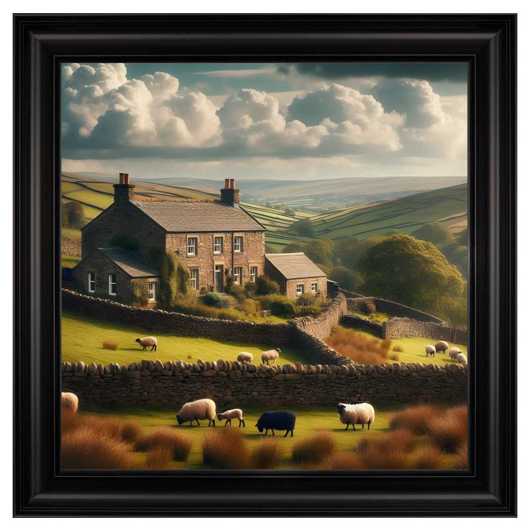 Velvet Print Framed Artwork - Landscapes Collection
