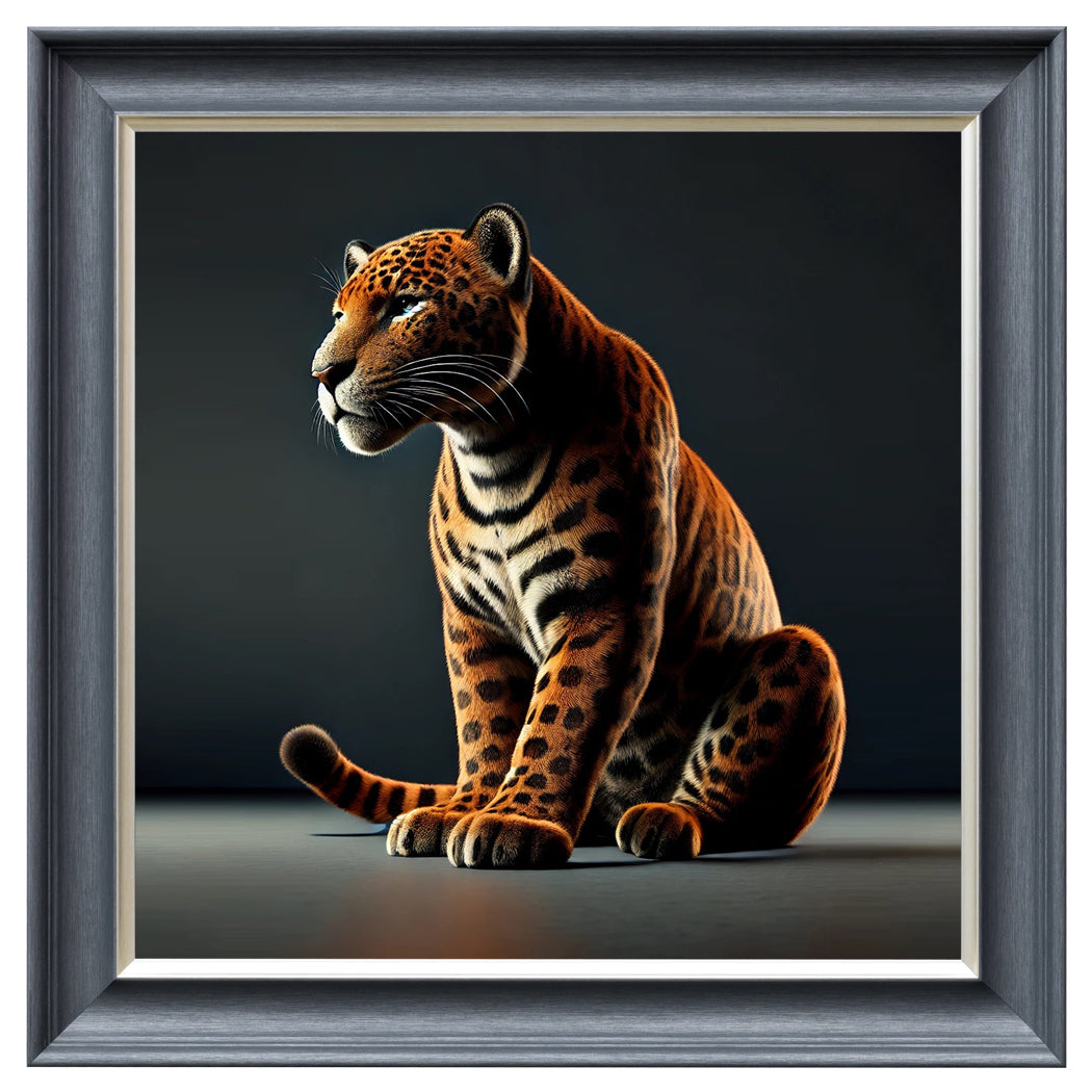 Velvet Print Framed Artwork - Feline Collection