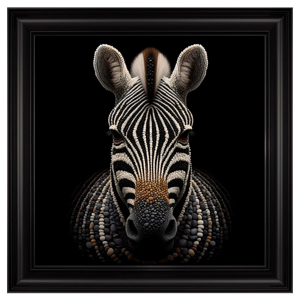 Velvet Print Framed Artwork - Animal Collection