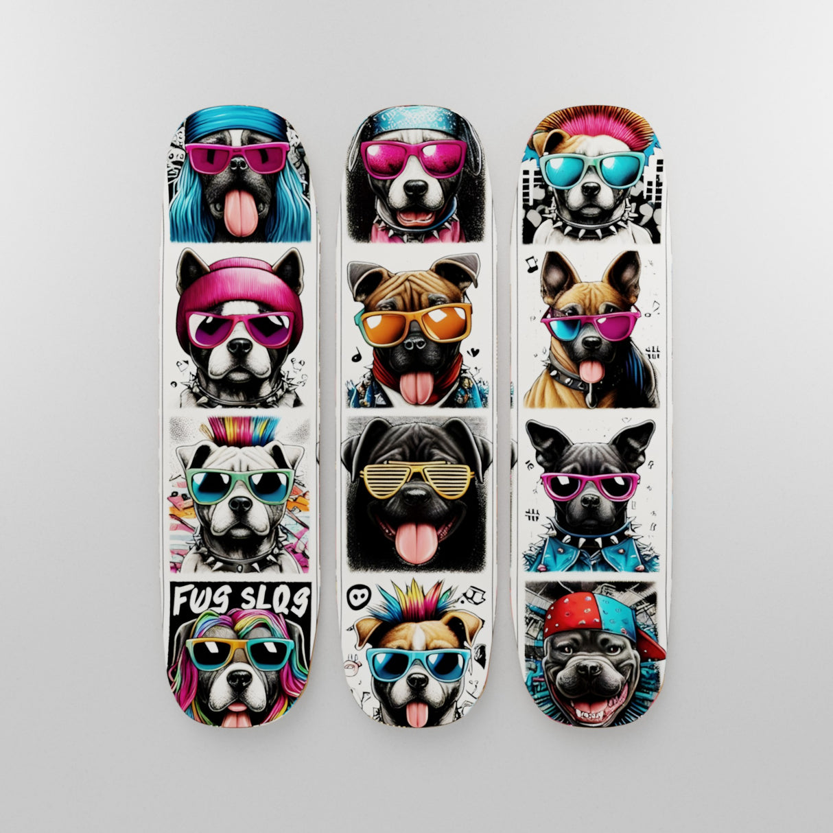 Velvet Print Skateboard Deck