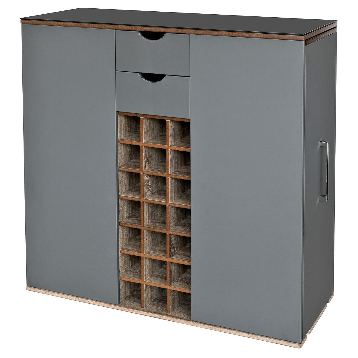 Alabama Grey Breakfast Bar - Back Closed