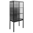 Black 2 Door Display Cabinet