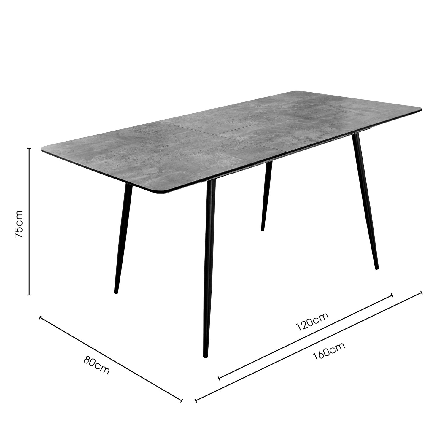 Carleton Extending Grey Dining Table