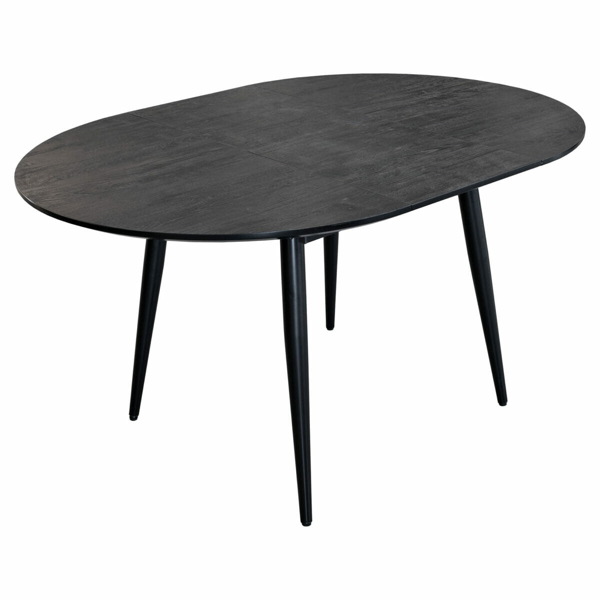 Thornton extending black dining table - extended