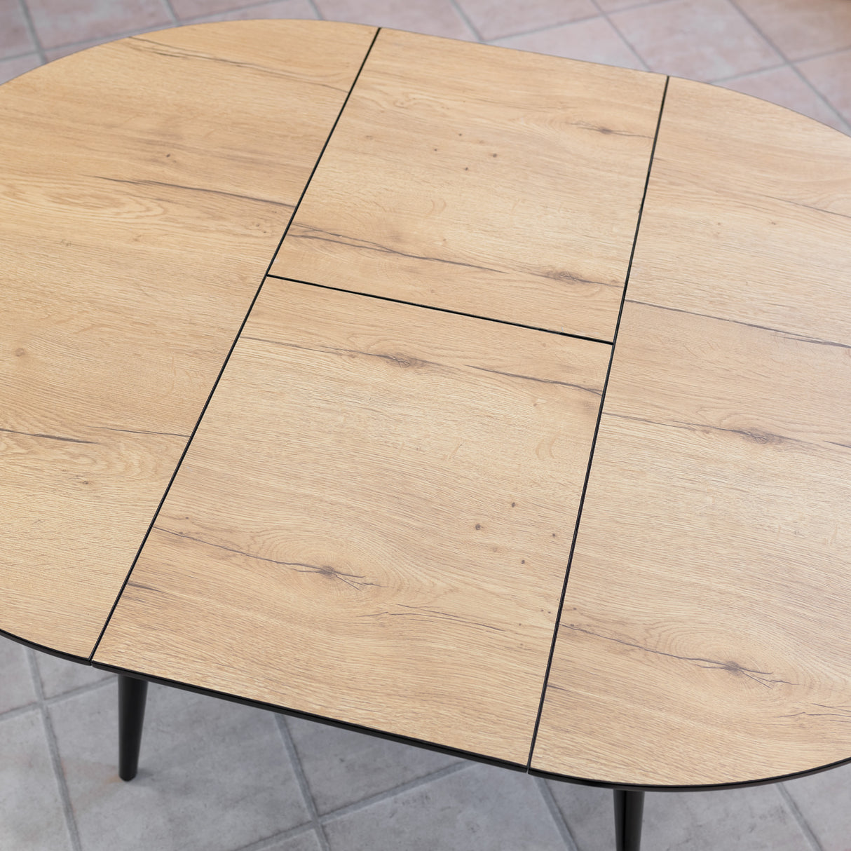 Thornton Wood Veneer Extending Dining Table