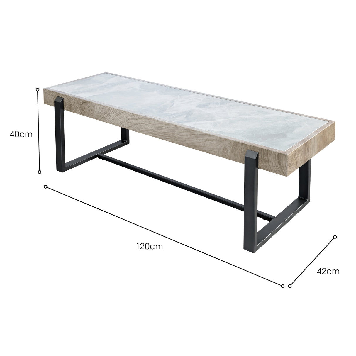 Novara Light TV Table