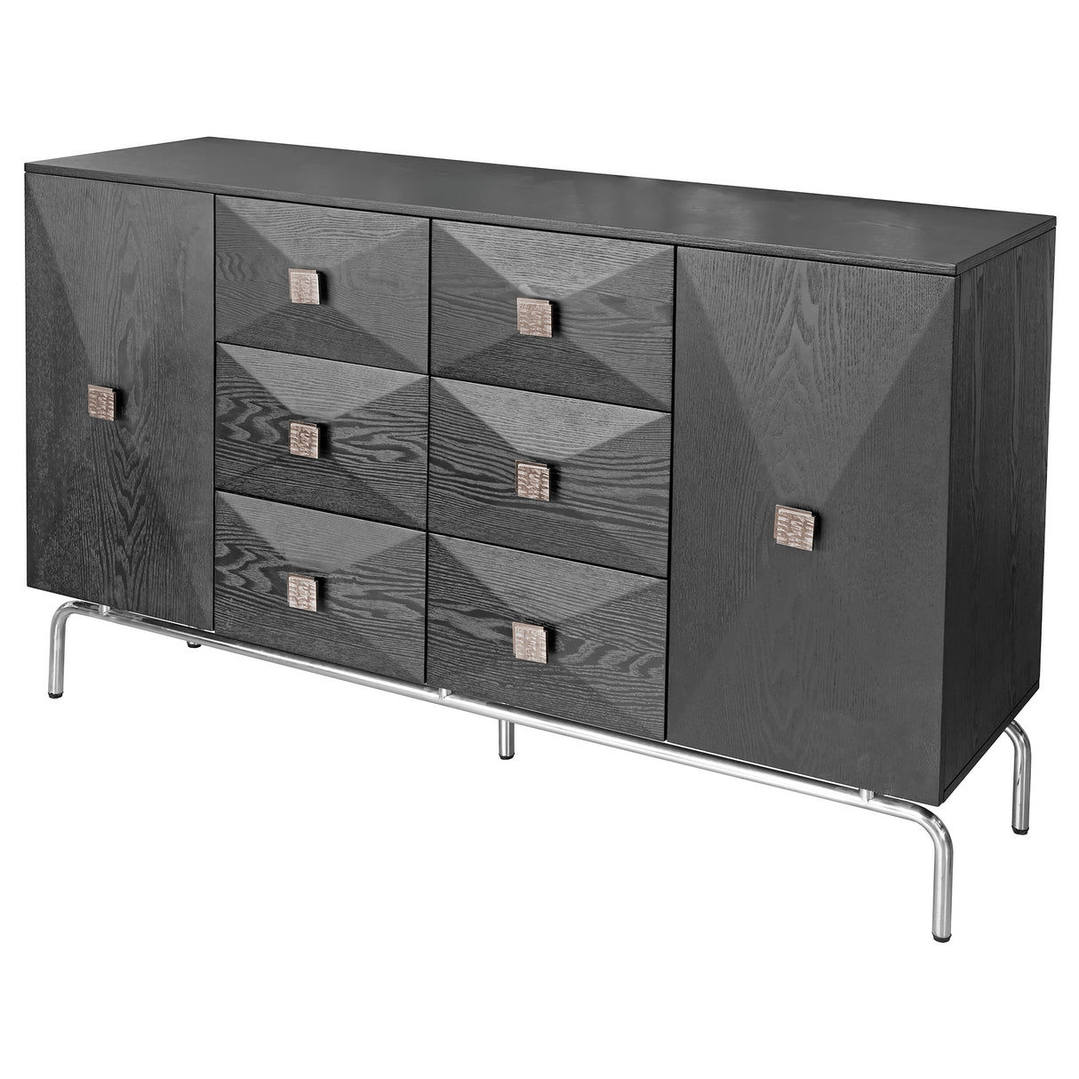 Hudson Black Wooden Sideboard