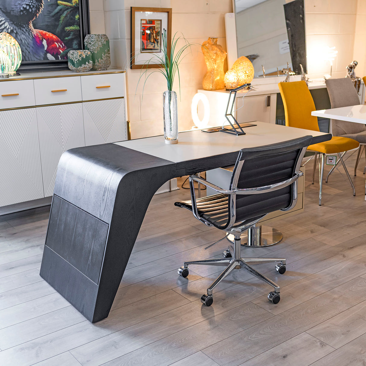 Noir Arc Executive Desk