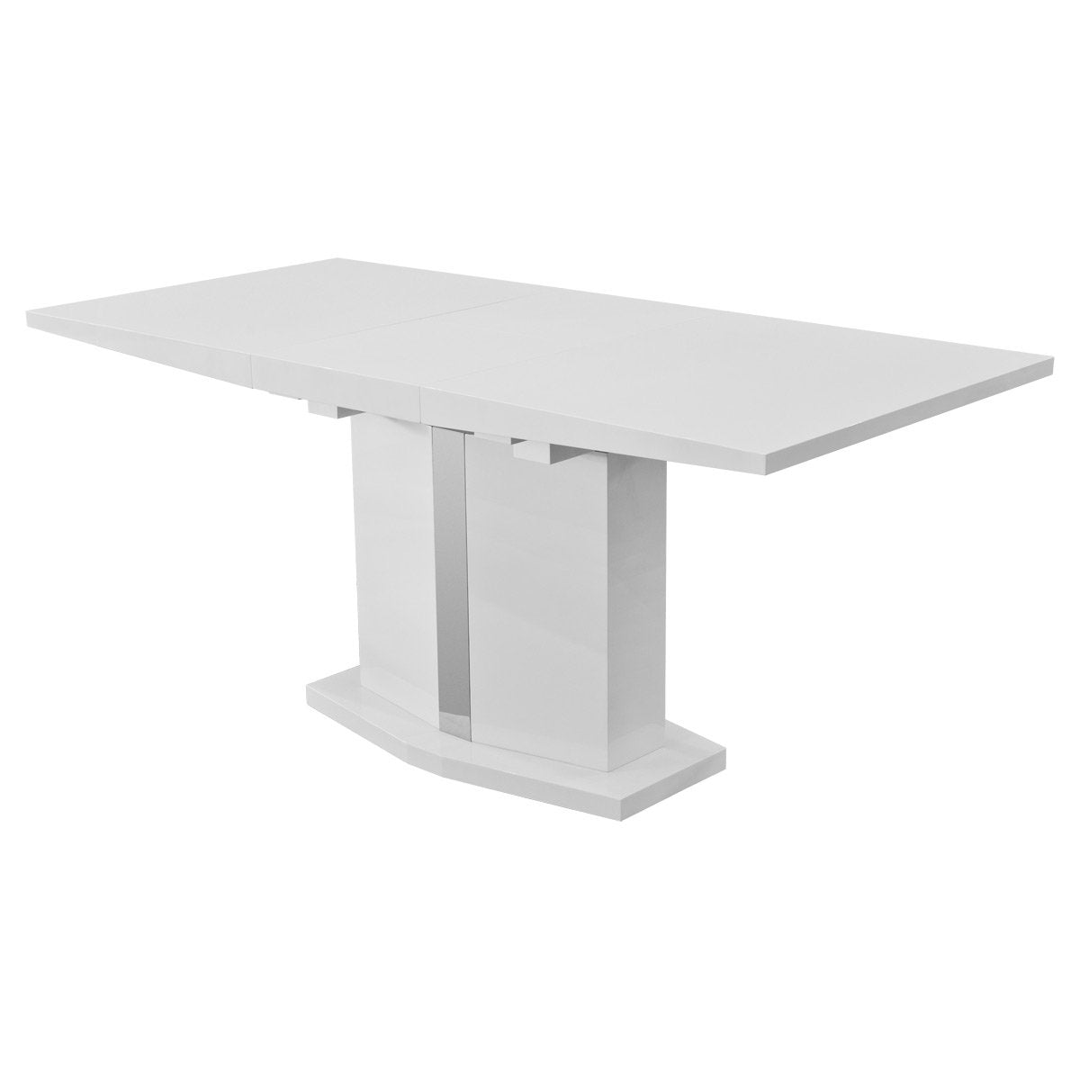 Extending White Gloss Dining Table