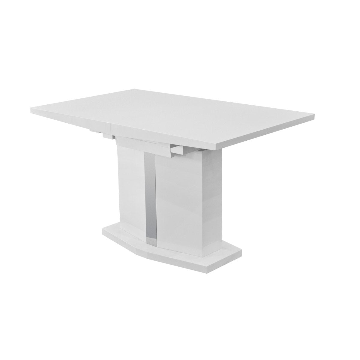 Extending White Gloss Dining Table