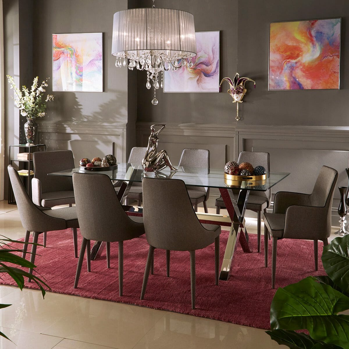 Crossly Rectangular 8 Seater Dining Table