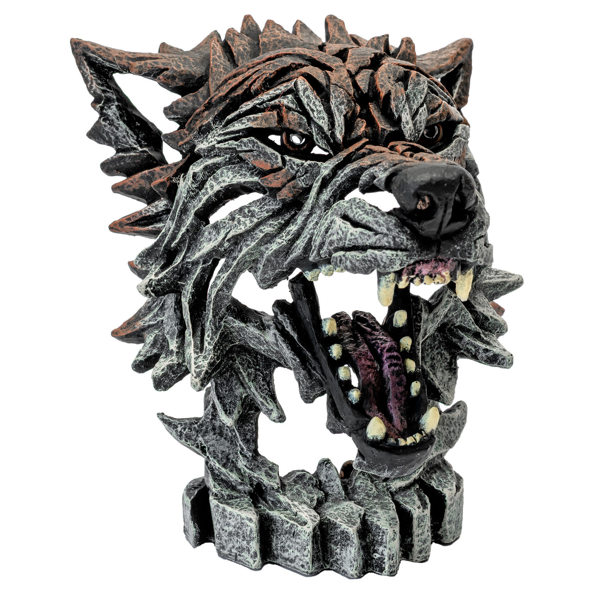 Edge Wolf Bust Sculpture - Miniature