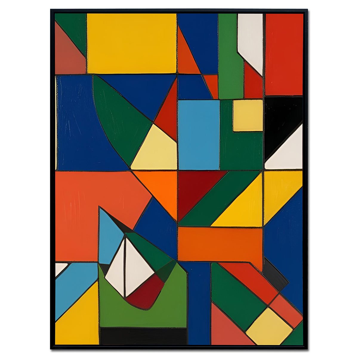 Geometric Harmony - Framed Wall Art (113cm x 85cm)