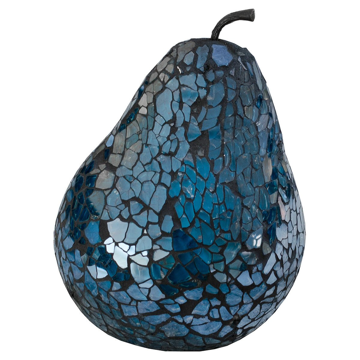 Mosaic Glass Pear - Blue