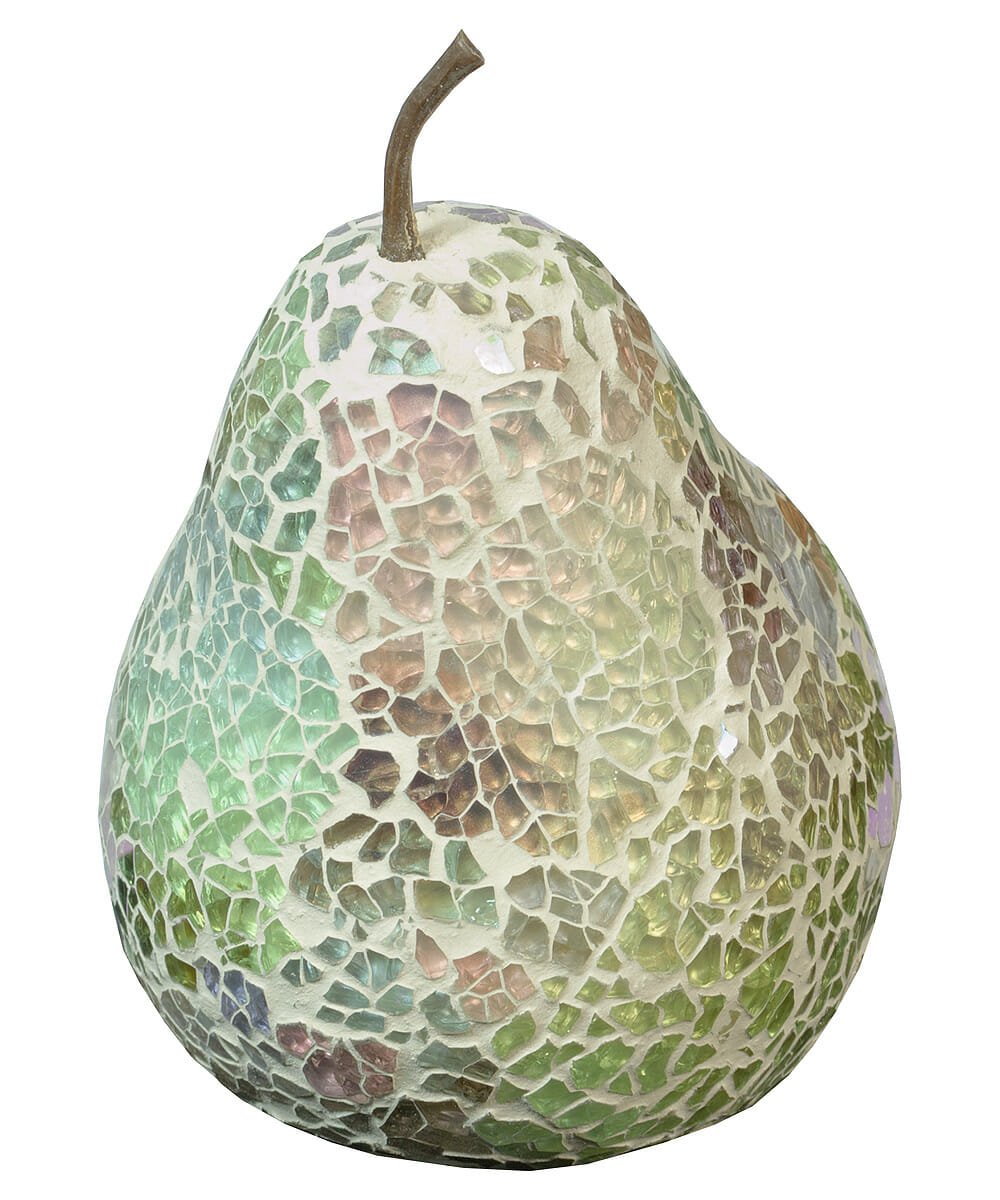 Mosaic Glass Pear - Natural